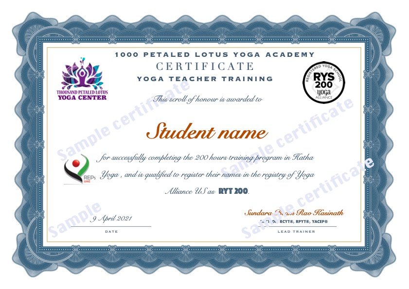 certificate lotus sample 2