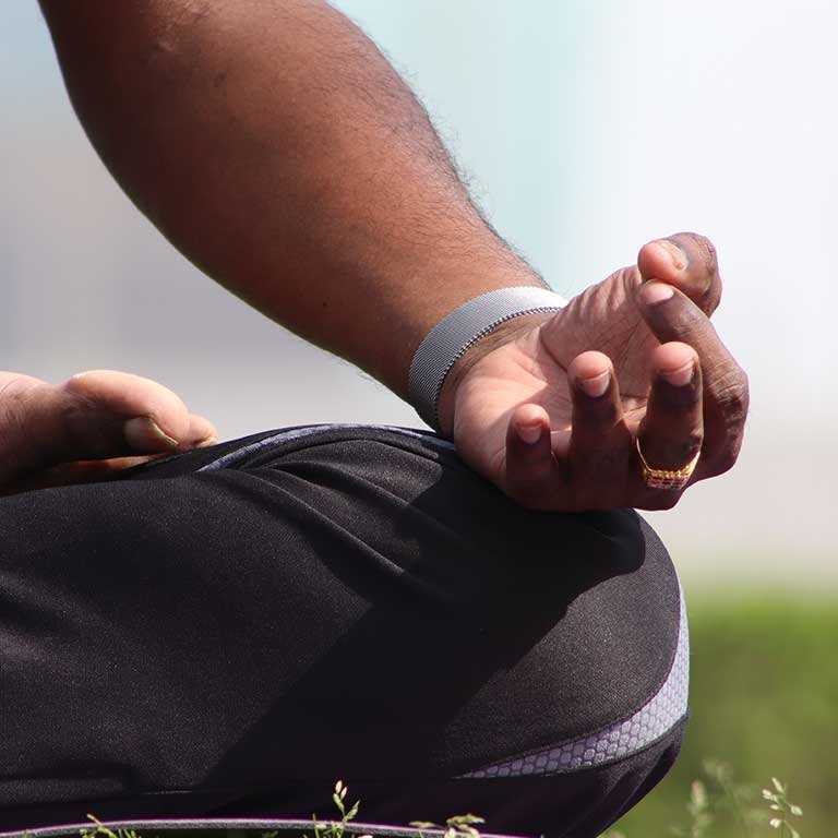 Yoga & Meditation Classes in Dubai Sports City test 7 studnets practising yoga in dubai