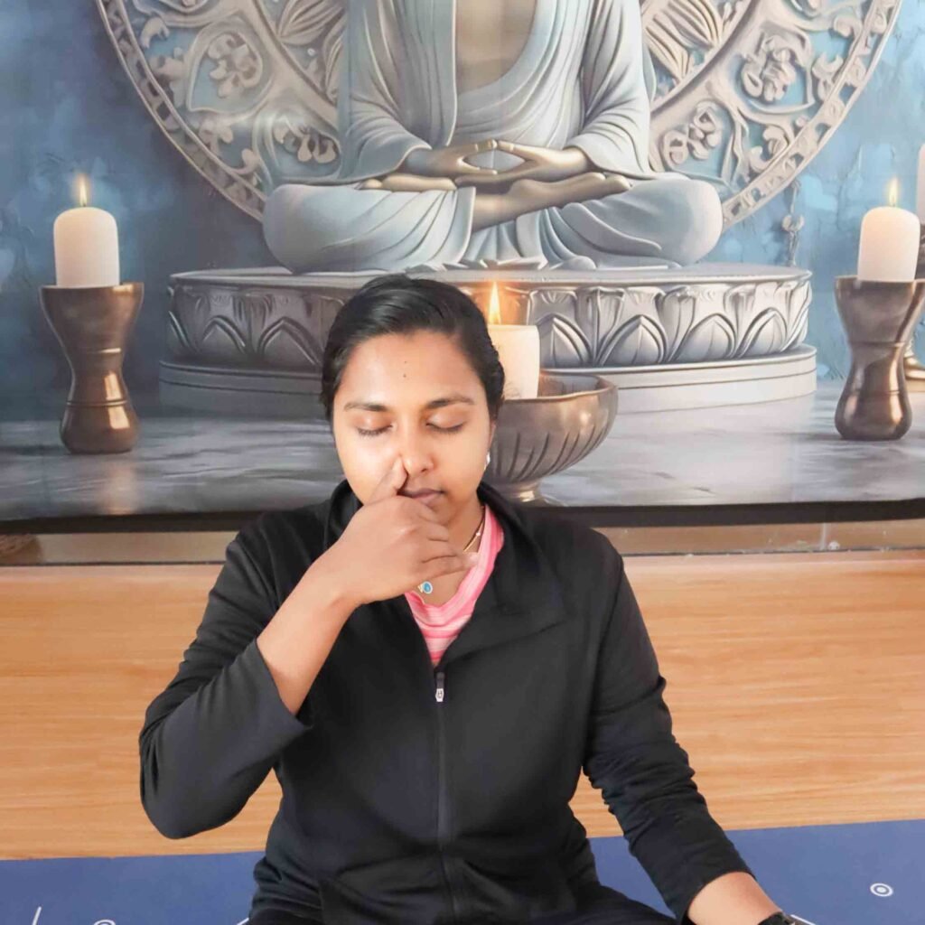 Yoga & Meditation Classes in Dubai Sports City test 1 Students practicing breathing yoga in dubai