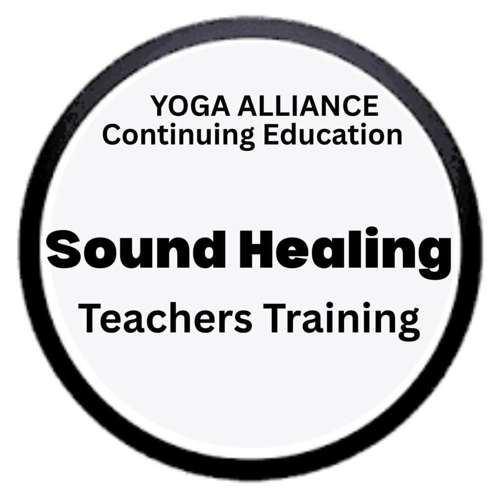 Students doing yoga class in dubai and sound healing teacher training