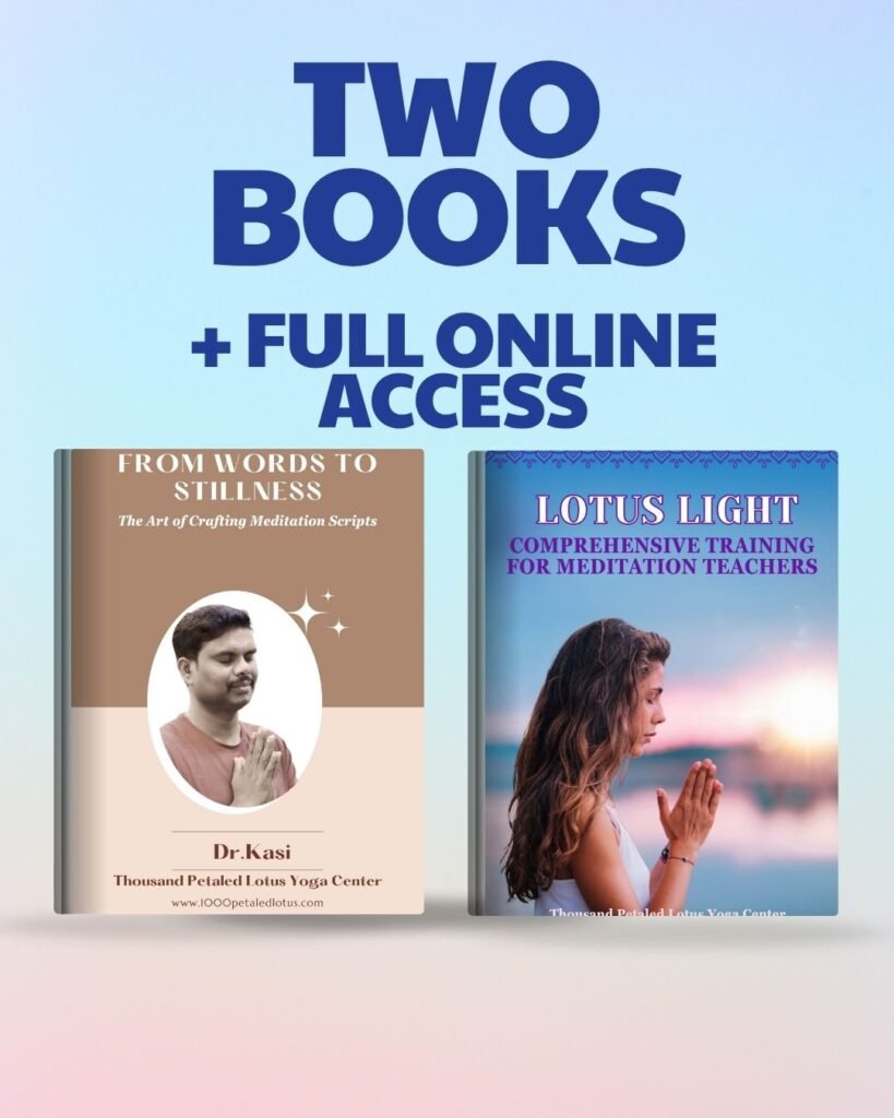 Lotus Light meditation teacher training course kit with manual and scripts.