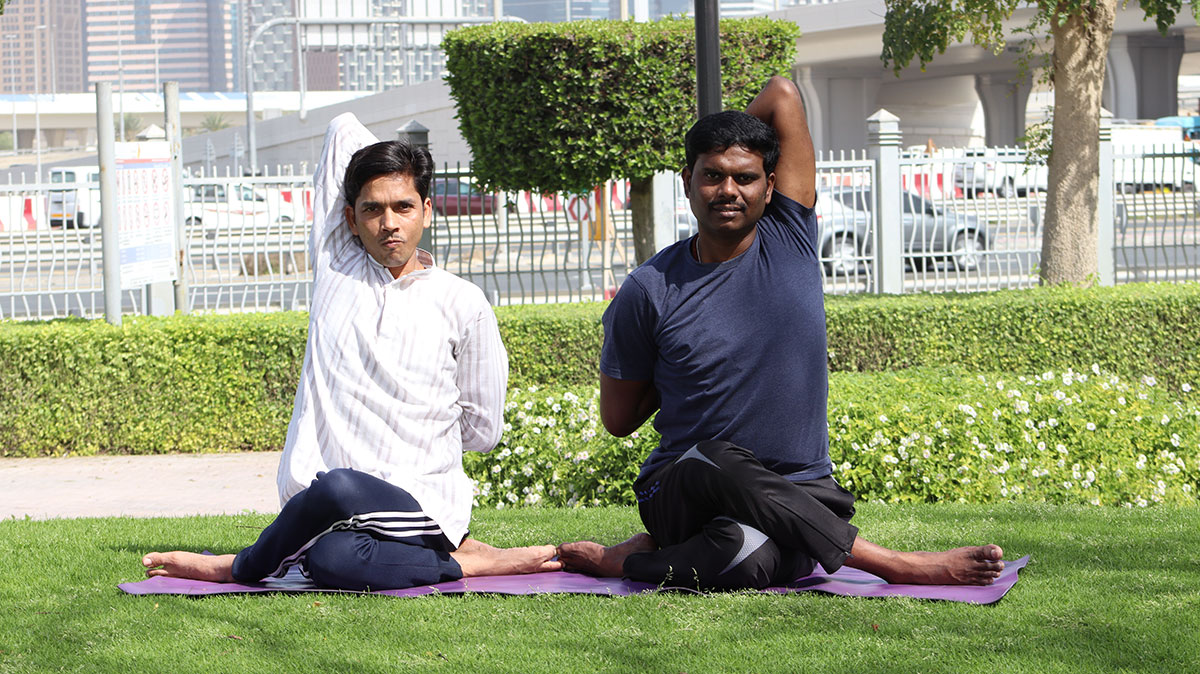 Outdoor Yoga Session in Dubai